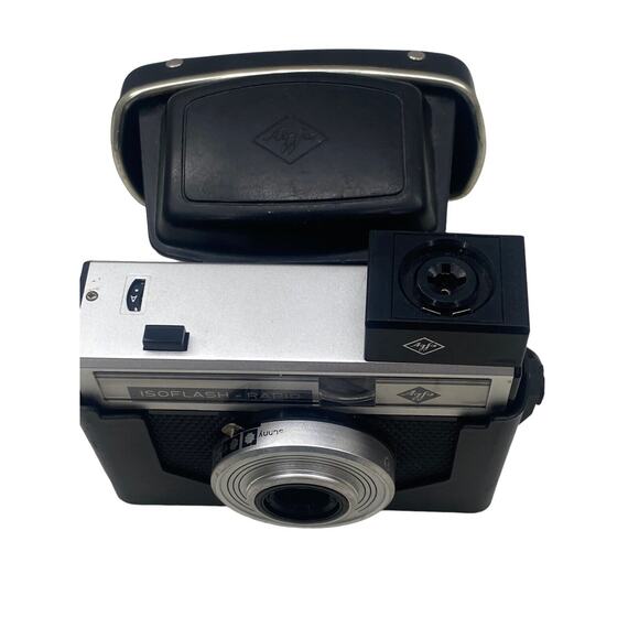 Vintage 1950s AGFA Germany Isoflash Rapid Camera W/Case Photography Prop Decor - Picture 10 of 13
